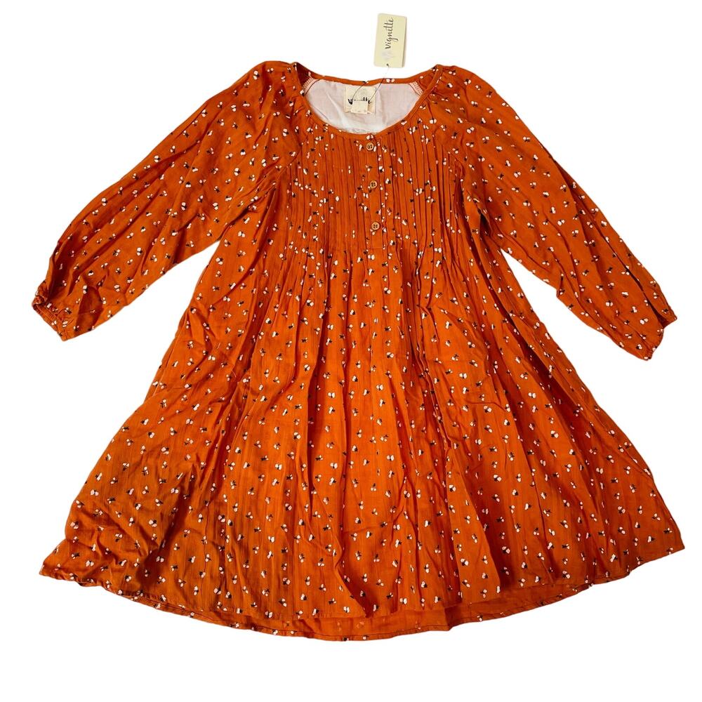 NWT Vignette 16Y Pumpkin Flower Alecia Dress
